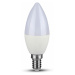 Žiarovka sviečková LED PRO E14 5,5W, 3000K, 470lm, stmievateľná  VT-293D (V-TAC)