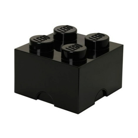 LEGO® úložný box 4 - čierna 250 x 250 x 180 mm