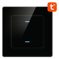 Prepínač Avatto N-TS10-B2 Double TUYA WiFi Touch Light Switch (black)