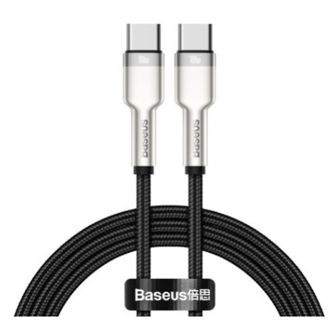 Baseus Cafule Series nabíjací / dátový kábel USB-C samec na USB-C samec s kovovými koncovkami 10