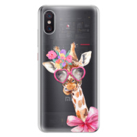 Odolné silikónové puzdro iSaprio - Lady Giraffe - Xiaomi Mi 8 Pro