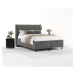 Sivá čalúnená dvojlôžková posteľ s úložným priestorom 160x200 cm Pearl – Maison de Rêve