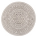 Kusový koberec Twin-Wendeteppiche 105475 Linen kruh – na ven i na doma - 140x140 (průměr) kruh c