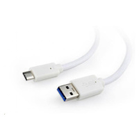 GEMBIRD CABLEXPERT USB 3.0 Kábel AM na typ C (AM/CM), 1 m, biely