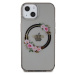 Guess PC/TPU Flowers Ring Glossy Logo MagSafe Zadný Kryt pre iPhone 13 Black