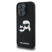 Karl Lagerfeld Liquid Double Heads Kryt s MagSafe pre iPhone 16 Pro, Čierny