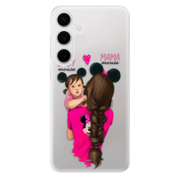 Odolné silikónové puzdro iSaprio - Mama Mouse Brunette and Girl - Samsung Galaxy S24+
