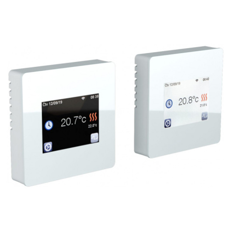 Inteligentný termostat s podlahovým čidlom TFT WiFi, biely (Fénix) Fenix