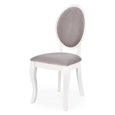 Sconto Jedálenská stolička VILU biela/sivá Houseland