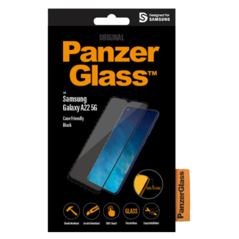 Tvrdené sklo na Samsung Galaxy A22 5G PanzerGlass Case Friendly čierne
