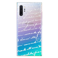 Plastové puzdro iSaprio - Handwriting 01 - white - Samsung Galaxy Note 10+