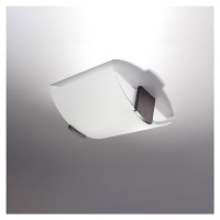 Biele stropné svietidlo so skleneným tienidlom 33x30 cm Eva – Nice Lamps