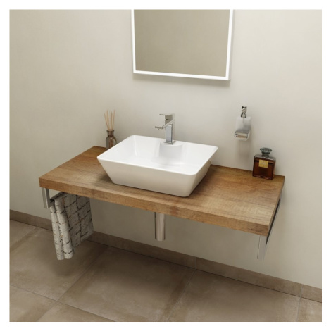 SAPHO - AVICE doska pod umývadlo 110x50cm, hrúbka 5cm, Old wood AV118