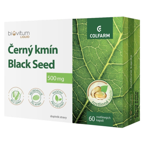 COLFARM Biovitum Liquid Čierna rasca Black seed 60 kapsúl