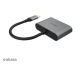 Akasa redukcia USB Type C 2v1, HDMI, D-Sub, 18cm