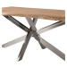 Sconto Jedálenský stôl GURU STONE akácia/nehrdzavejúca oceľ, 180x90 cm