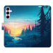 Flipové puzdro iSaprio - Magical Landscape - Samsung Galaxy A55 5G