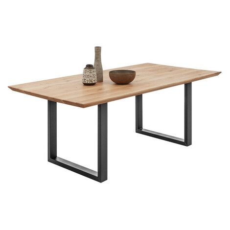 P & B JEDÁLENSKÝ STÔL, dub, čierna, farba duba, 200/100/74 cm