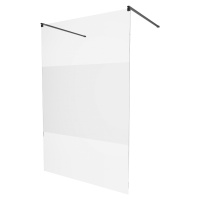 MEXEN/S - KIOTO samostatne stojaca sprchová zástena 100 x 200, transparent/matné sklo 8 mm, čier