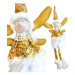 Žltý vianočný anjel s visiacimi nohami