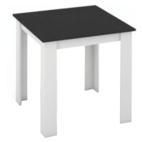 Jedálenský stôl 80x80 KRAZ Čierna / biela