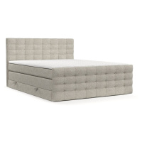 Béžová boxspring posteľ s úložným priestorom 180x200 cm Blend – Maison de Rêve