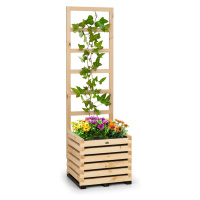 Blumfeldt Modu Grow 50, súprava vyvýšeného záhona a mriežky, 50 x 151 x 45 cm, borovicové drevo,