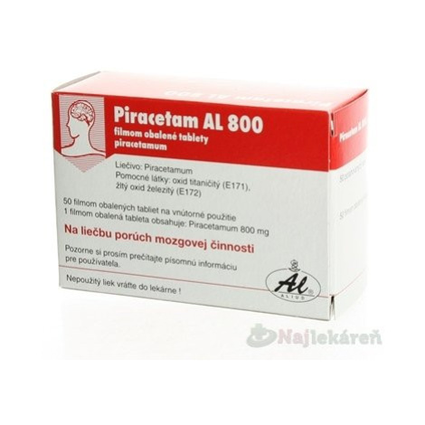 Piracetam AL 800 tbl.flm.50 x 800 mg