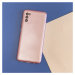 Silikónové puzdro na Samsung Galaxy A52/A52 5G/A52s 5G Metallic ružové