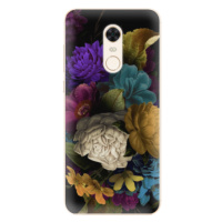 Silikónové puzdro iSaprio - Dark Flowers - Xiaomi Redmi 5 Plus