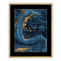 Dekoria Obraz Pouring blue I 40 x 50cm, 40 x 50cm