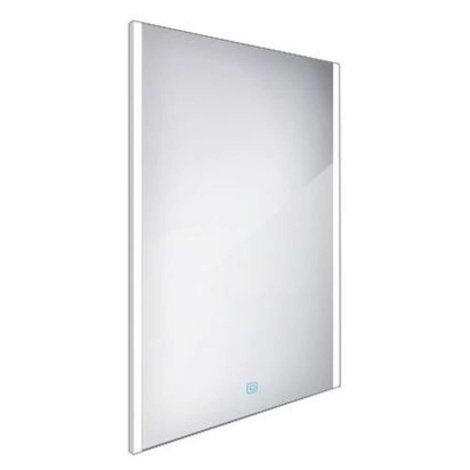 Nimco Zrkadlá - Zrkadlo v ráme s LED osvetlením, 60x80 cm, hliník ZP 11002V