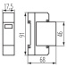KSD-T1+T2 275/60 1P Prepäťová ochrana