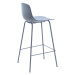 Furniria Dizajnová barová stolička Jensen matná modrá
