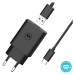 Motorola TurboPower nabíjačka 20W USB-A s USB-C káblom čierna