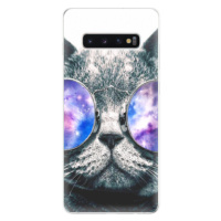 Odolné silikónové puzdro iSaprio - Galaxy Cat - Samsung Galaxy S10+