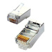 OXnet tienený konektor STP RJ45-8p8c,50µ" Au, drôt, Cat5, (100ks)