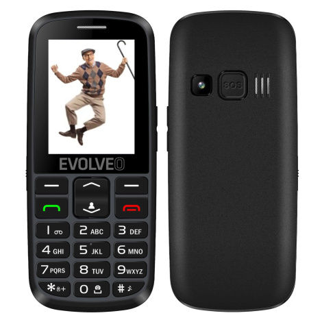 EVOLVEO EasyPhone EG mobilný telefón pre seniorov s nabíjacím stojančekom (čierna farba)