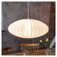 Závesná lampa Florence, Ø 60 cm, biela, nylon