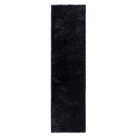 Běhoun Indulgence Velvet Black - 60x230 cm Flair Rugs koberce