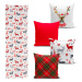 Súprava 4 vianočných obliečok na vankúš a behúň na stôl Minimalist Cushion Covers Christmas Orna