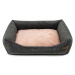 Ružovo-tmavosivý pelech pre psa 65x75 cm SoftBED Eco M – Rexproduct