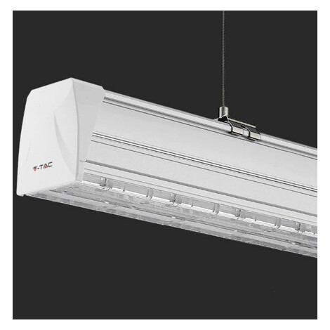 Lineárne LED svietidlo závesné 2x30° HL 50W, 4000K, 8000lm, prípojné biel VT-4550D (V-TAC)