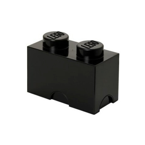 LEGO® úložný box 2 - čierna 125 x 250 x 180  mm
