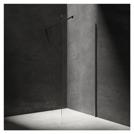 OMNIRES - MARINA walk-in, 100 cm čierna mat / transparent /BLMTR/ DNR10XBLTR