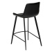 Čierna barová stolička z imitácie kože DAN–FORM Denmark Hype, výška 91 cm