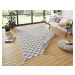 Kusový koberec Twin Supreme 103766 Tahiti Grey/Cream – na ven i na doma - 80x150 cm NORTHRUGS - 