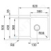 FRANKE FRANKE - Orion Tectonitový drez OID 611-62, 620x500 mm, čierna 114.0288.569