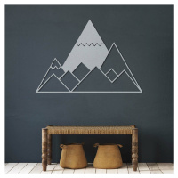 Obraz na stenu - Geometrické hory, Strieborná
