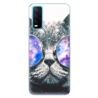 Odolné silikónové puzdro iSaprio - Galaxy Cat - Vivo Y20s